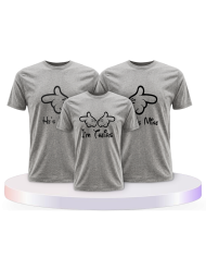 Minni Mickey & Junior im Hers/His Familienset T-Shirts | Paarpulli