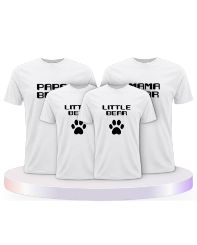 Familienlook T-Shirts mit Mama Papa Bear | Paarpulli