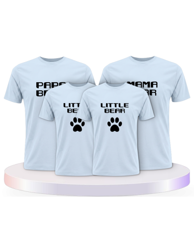 Familienlook T-Shirts mit Mama Papa Bear | Paarpulli