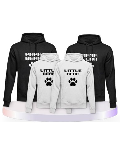 Mama Papa Bear Partner Outfit für die Familie | Paarpulli