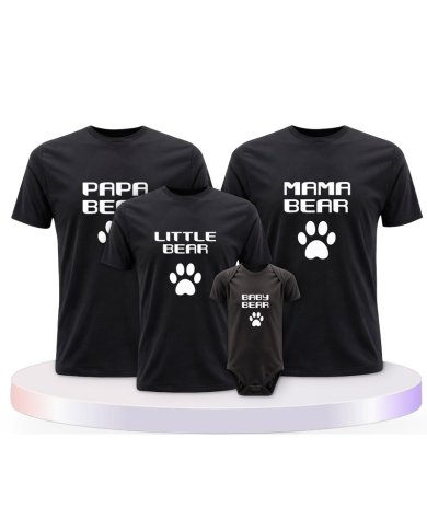 Mama Papa Bear Partner Outfit für die Familie | Paarpulli