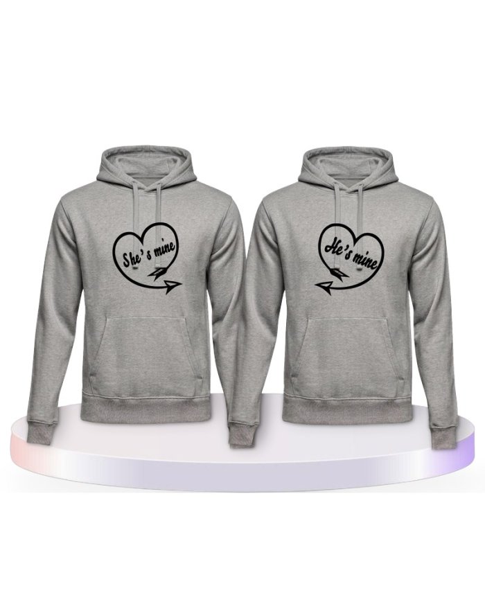 He's Mine She's Mine Pärchen Hoodies | Paarpulli