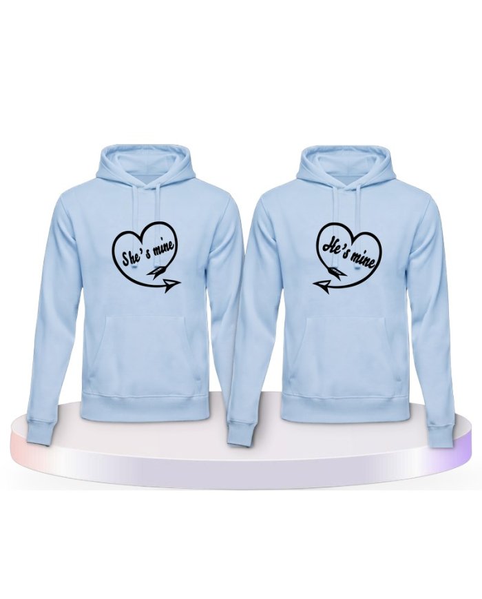 He's Mine She's Mine Pärchen Hoodies | Paarpulli
