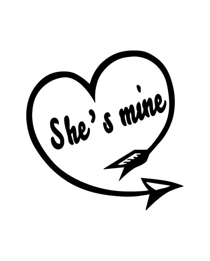 He's Mine She's Mine Pärchen Hoodies | Paarpulli