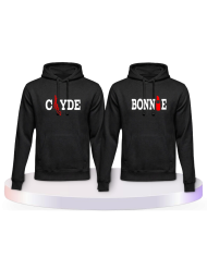 Pulli Bedruckte mit Bonnie und Clyde Couple Hoodies kaufen | Paarpulli