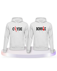 Pulli Bedruckte mit Bonnie und Clyde Couple Hoodies kaufen | Paarpulli