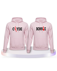 Pulli Bedruckte mit Bonnie und Clyde Couple Hoodies kaufen | Paarpulli