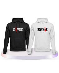 Pulli Bedruckte mit Bonnie und Clyde Couple Hoodies kaufen | Paarpulli