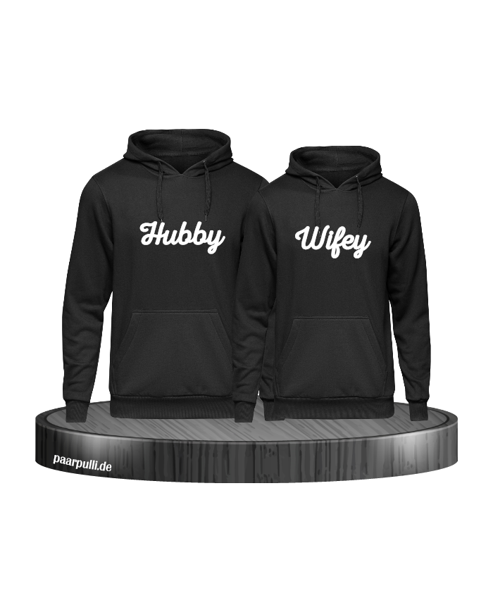 schwarz hoodie hubby wifey