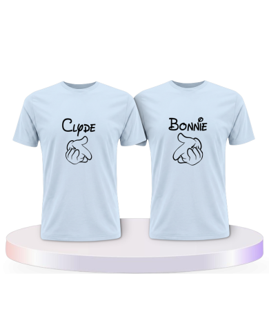 Bonnie und Clyde im Comic Design als Pärchen T-Shirts | Paarpulli