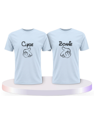 Bonnie und Clyde im Comic Design als Pärchen T-Shirts | Paarpulli