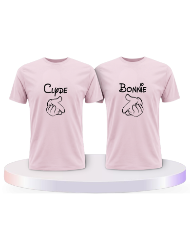 Bonnie und Clyde im Comic Design als Pärchen T-Shirts | Paarpulli