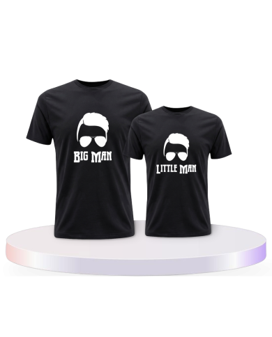 Vater und Sohn Big Man Little Man Eltern-Kind T-Shirts | Paarpulli