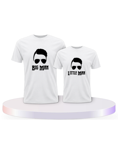 Vater und Sohn Big Man Little Man Eltern-Kind T-Shirts | Paarpulli