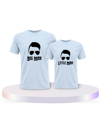 Vater und Sohn Big Man Little Man Eltern-Kind T-Shirts | Paarpulli