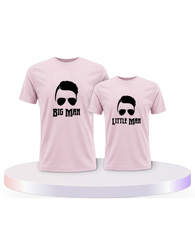 Vater und Sohn Big Man Little Man Eltern-Kind T-Shirts | Paarpulli