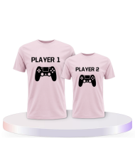 Vater und Sohn Player One & Player Two Eltern-Kind | Paarpulli