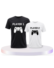 Vater und Sohn Player One & Player Two Eltern-Kind | Paarpulli
