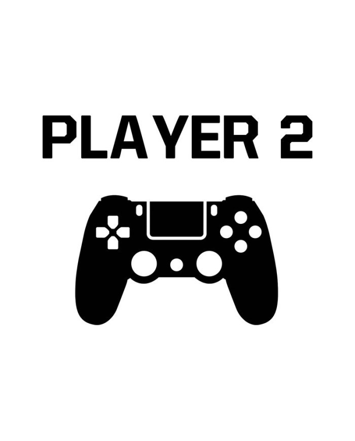 Player One & Player Two für Gamer Eltern-Kind Hoodies | Paarpulli
