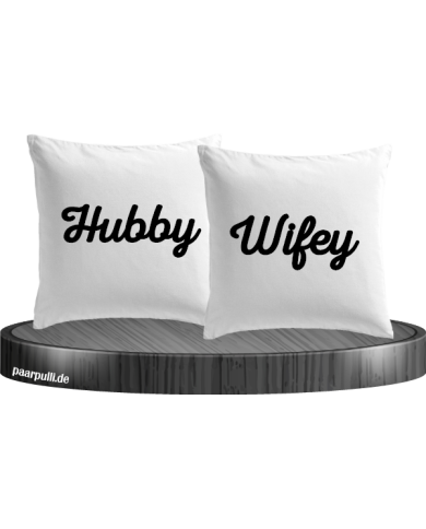 hubby wifey kissen weiß hubby wifey kissen weiß