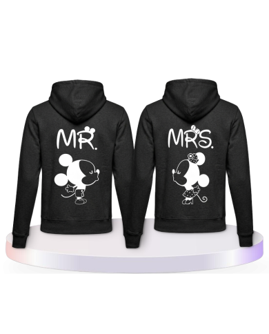 Partnerlook Hoodies mit Mickey und Minnie | Paarpulli