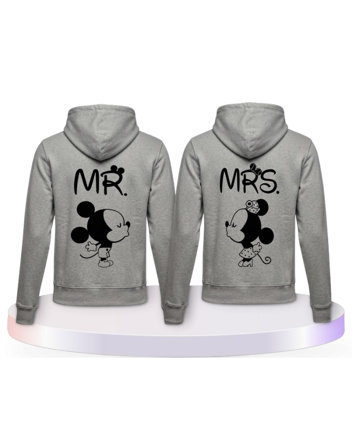 Partnerlook Hoodies mit Mickey und Minnie | Paarpulli