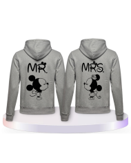 Partnerlook Hoodies mit Mickey und Minnie | Paarpulli