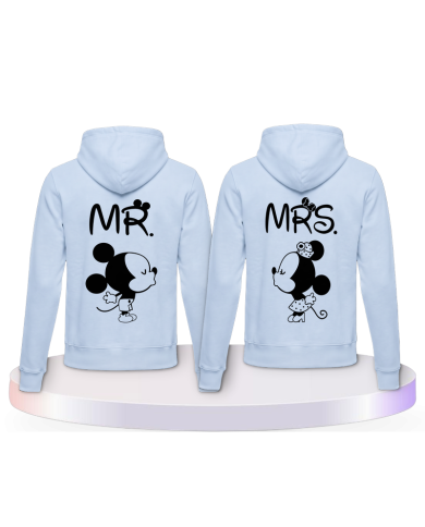 Partnerlook Hoodies mit Mickey und Minnie | Paarpulli