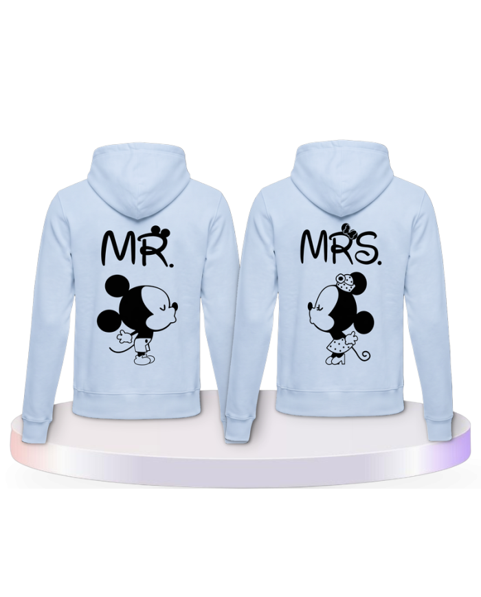 Partnerlook Hoodies mit Mickey und Minnie | Paarpulli