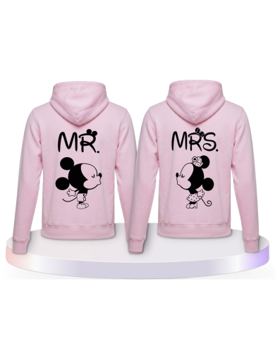 Partnerlook Hoodies mit Mickey und Minnie | Paarpulli