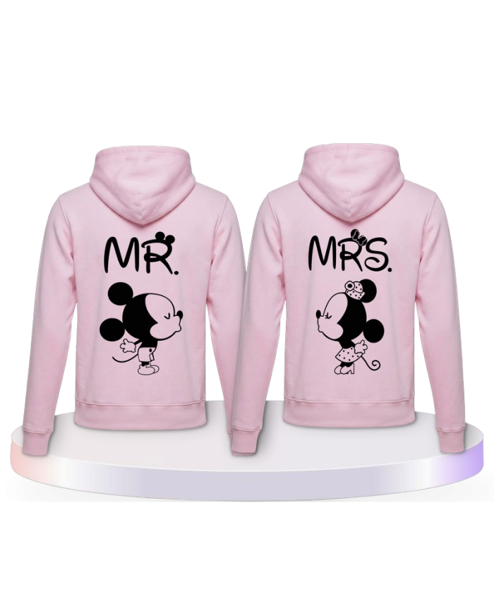 Partnerlook Hoodies mit Mickey und Minnie | Paarpulli