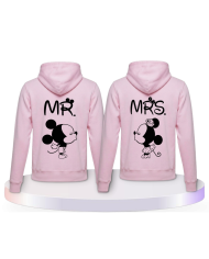 Partnerlook Hoodies mit Mickey und Minnie | Paarpulli