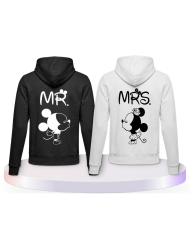 Partnerlook Hoodies mit Mickey und Minnie | Paarpulli