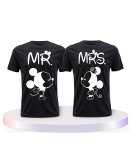 MR&MRS Mickey & Minni Design Pärchen T-Shirts | Paarpulli