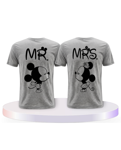 MR&MRS Mickey & Minni Design Pärchen T-Shirts | Paarpulli