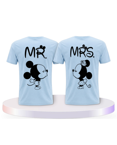 MR&MRS Mickey & Minni Design Pärchen T-Shirts | Paarpulli