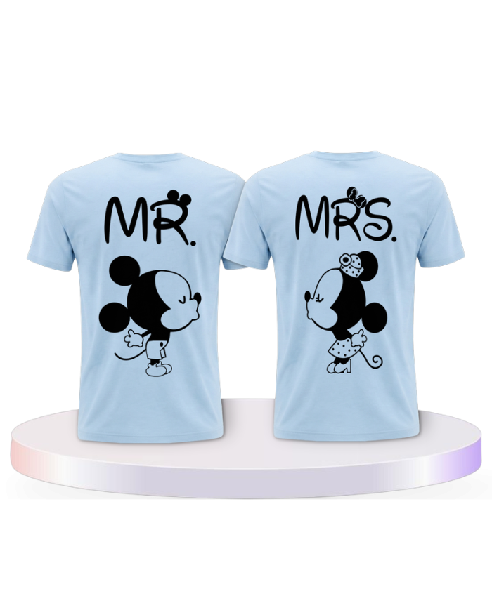 MR&MRS Mickey & Minni Design Pärchen T-Shirts | Paarpulli