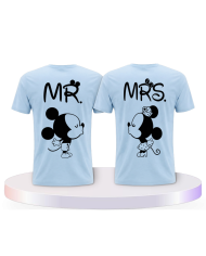 MR&MRS Mickey & Minni Design Pärchen T-Shirts | Paarpulli