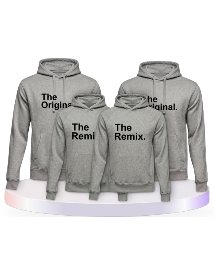 Pullis bedruckt mit The Original and the Remix Partner | Paarpulli