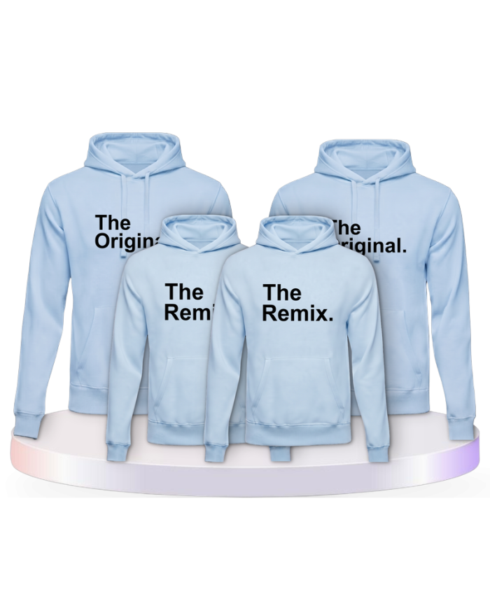 Pullis bedruckt mit The Original and the Remix Partner | Paarpulli