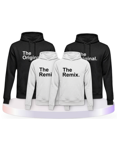 Pullis bedruckt mit The Original and the Remix Partner | Paarpulli