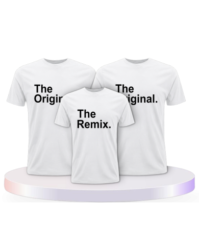 The Original & The Remix Shirt Familienset T-Shirts | Paarpulli