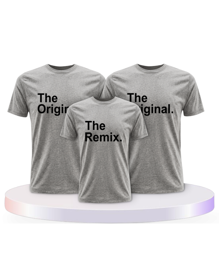 The Original & The Remix Shirt Familienset T-Shirts | Paarpulli