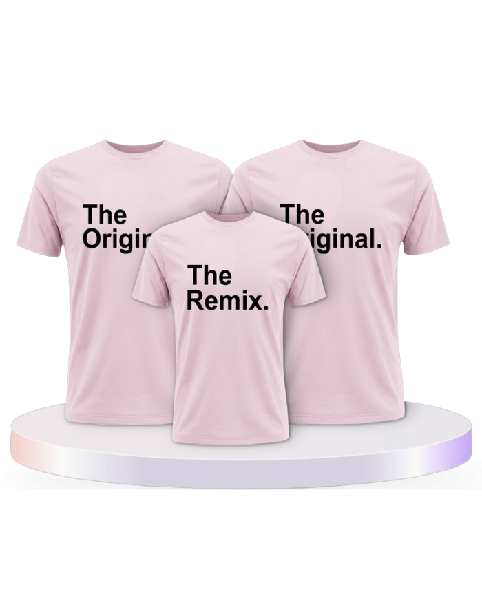 The Original & The Remix Shirt Familienset T-Shirts | Paarpulli