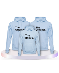 Familienlook Hoodies mit The Original & The Remix | Paarpulli