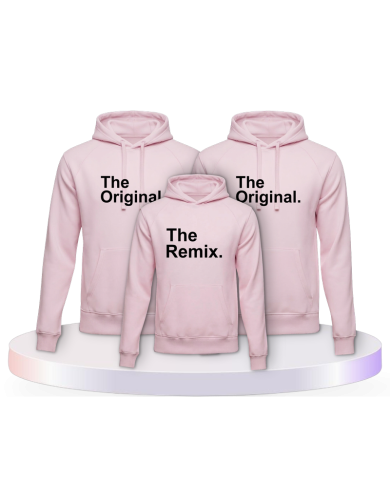 Familienlook Hoodies mit The Original & The Remix | Paarpulli