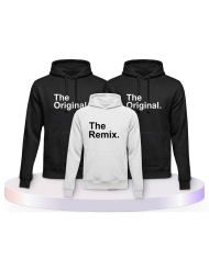 Familienlook Hoodies mit The Original & The Remix | Paarpulli