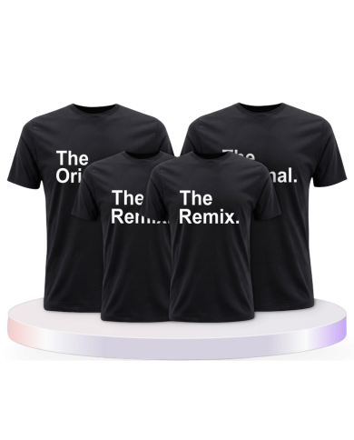 The Original und Remix Familienset T-Shirts | Paarpulli