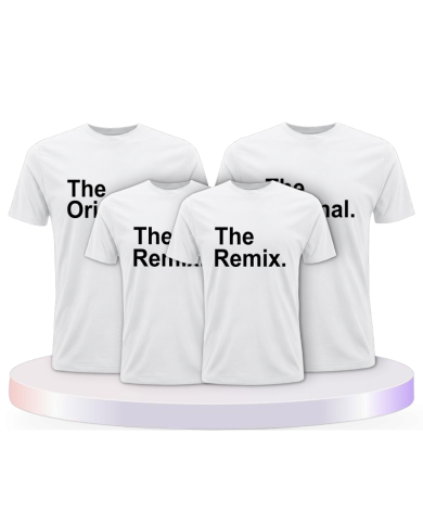 The Original und Remix Familienset T-Shirts | Paarpulli