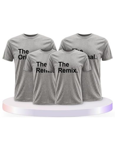The Original und Remix Familienset T-Shirts | Paarpulli